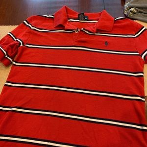 NWOT Polo by Ralph Lauren red striped